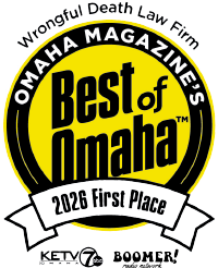 Logo Recognizing Law Office of Matthew A. Lathrop, PC, LLO's affiliation with Best of Omaha 2026 - Wrongful Death Law Firm